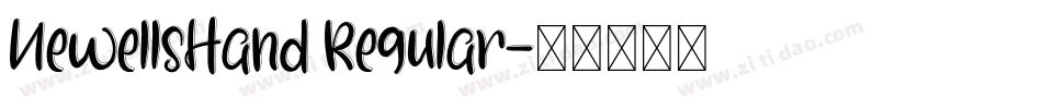 NewellsHand Regular字体转换
